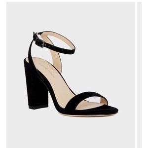 Pelle Moda ‼️ SALE‼️ Zia Suede Ankle Strap Heels/ Black-NWT